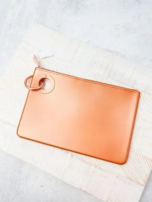 Silicone Pouch by O-Venture - Solid Rose Gold