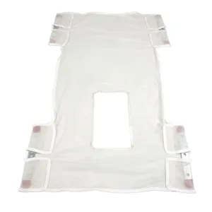 Sling Seat Back Mesh w/Commode Opening Capacity 330Lb Cream For Hydraulic Lifts by Dynarex