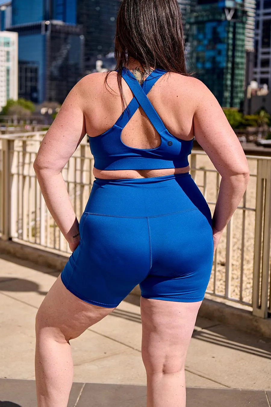 Smart Pocket Move Mid Short - Cobalt Blue