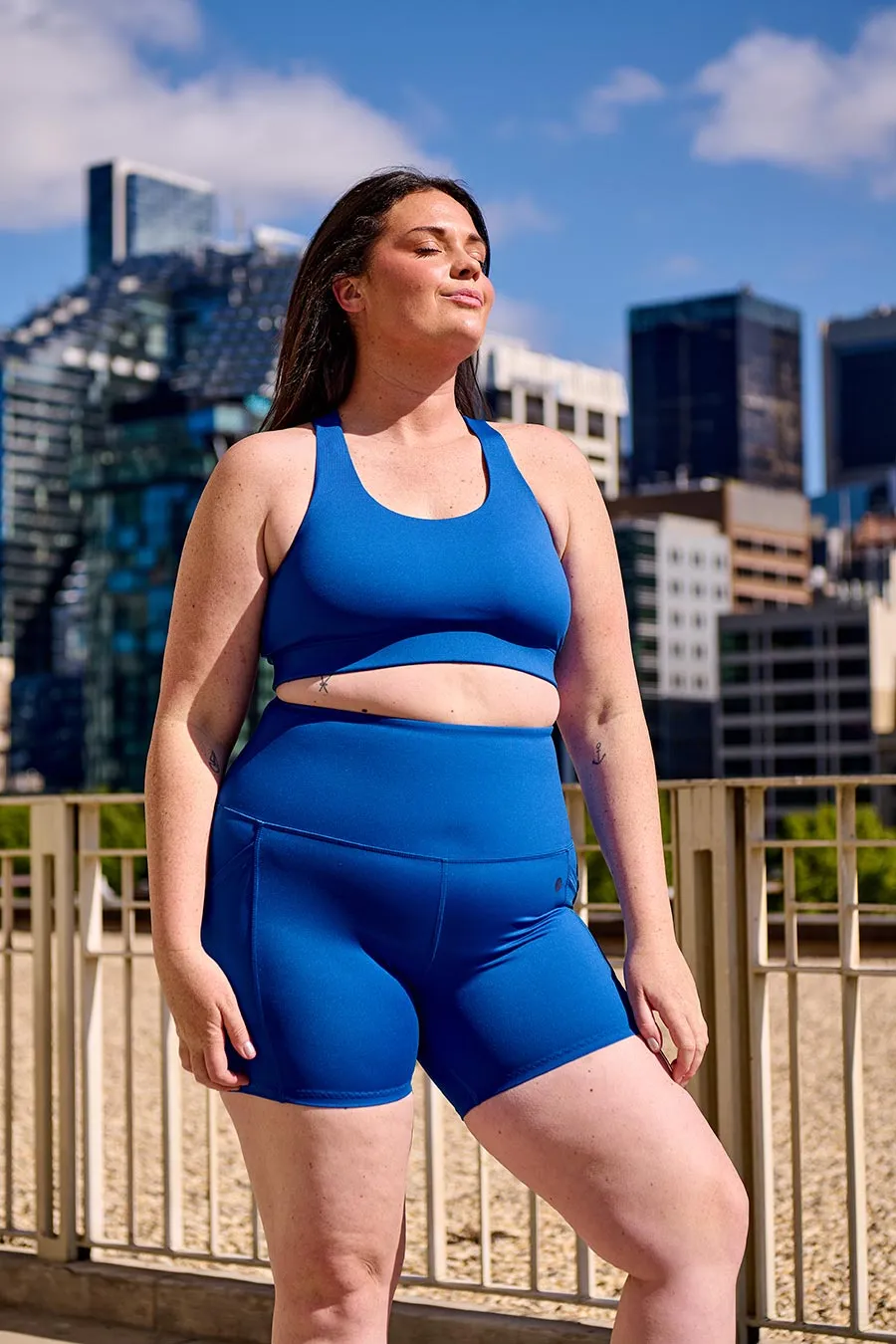 Smart Pocket Move Mid Short - Cobalt Blue