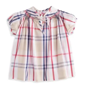 Smocked Angel Blouse -- Bouden Plaid™