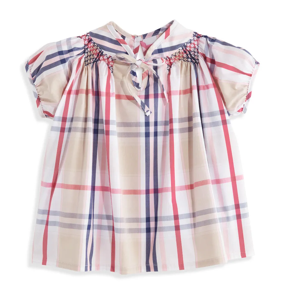 Smocked Angel Blouse -- Bouden Plaid™