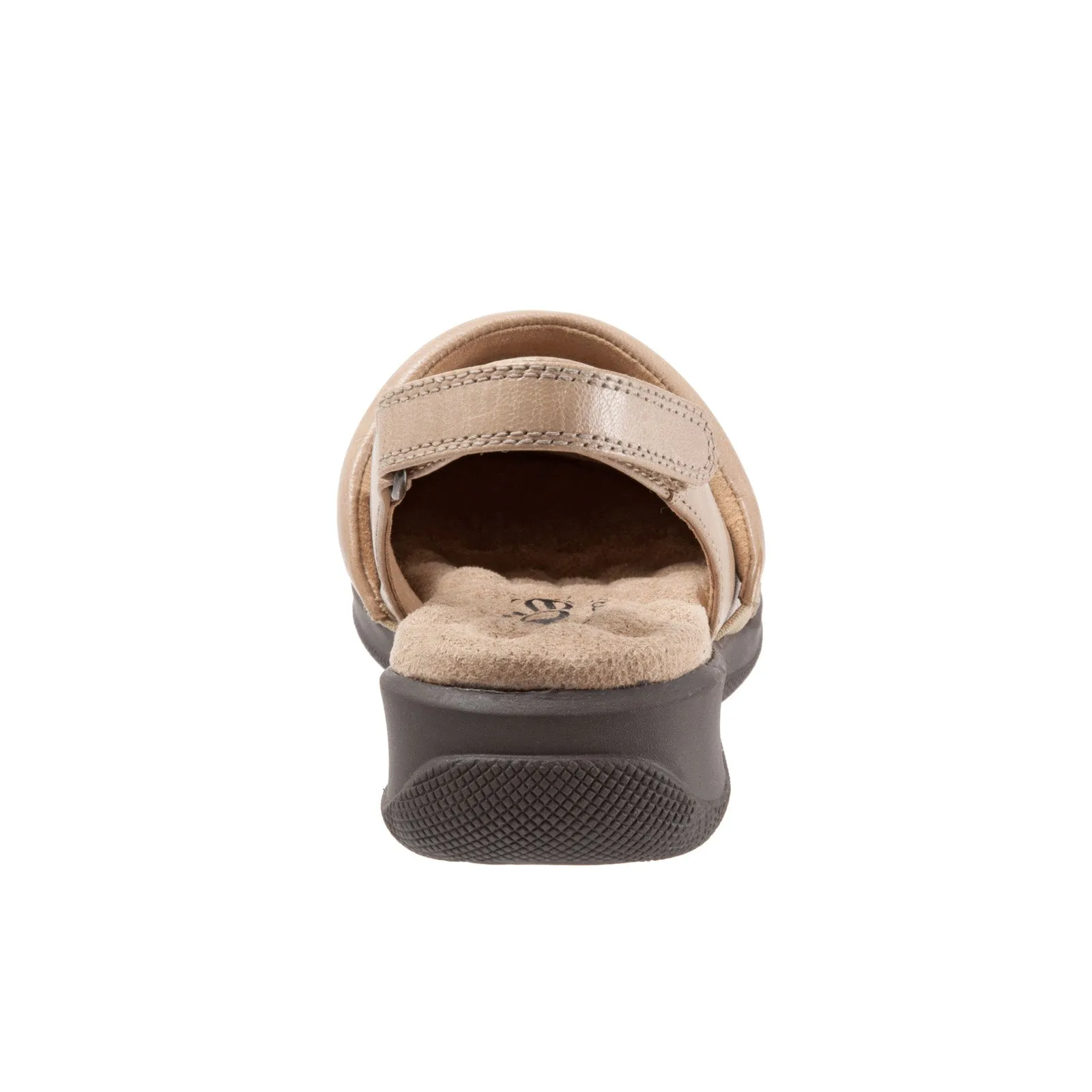 Softwalk Salina Woven S1365-102 Womens Brown Narrow Clog Flats Shoes