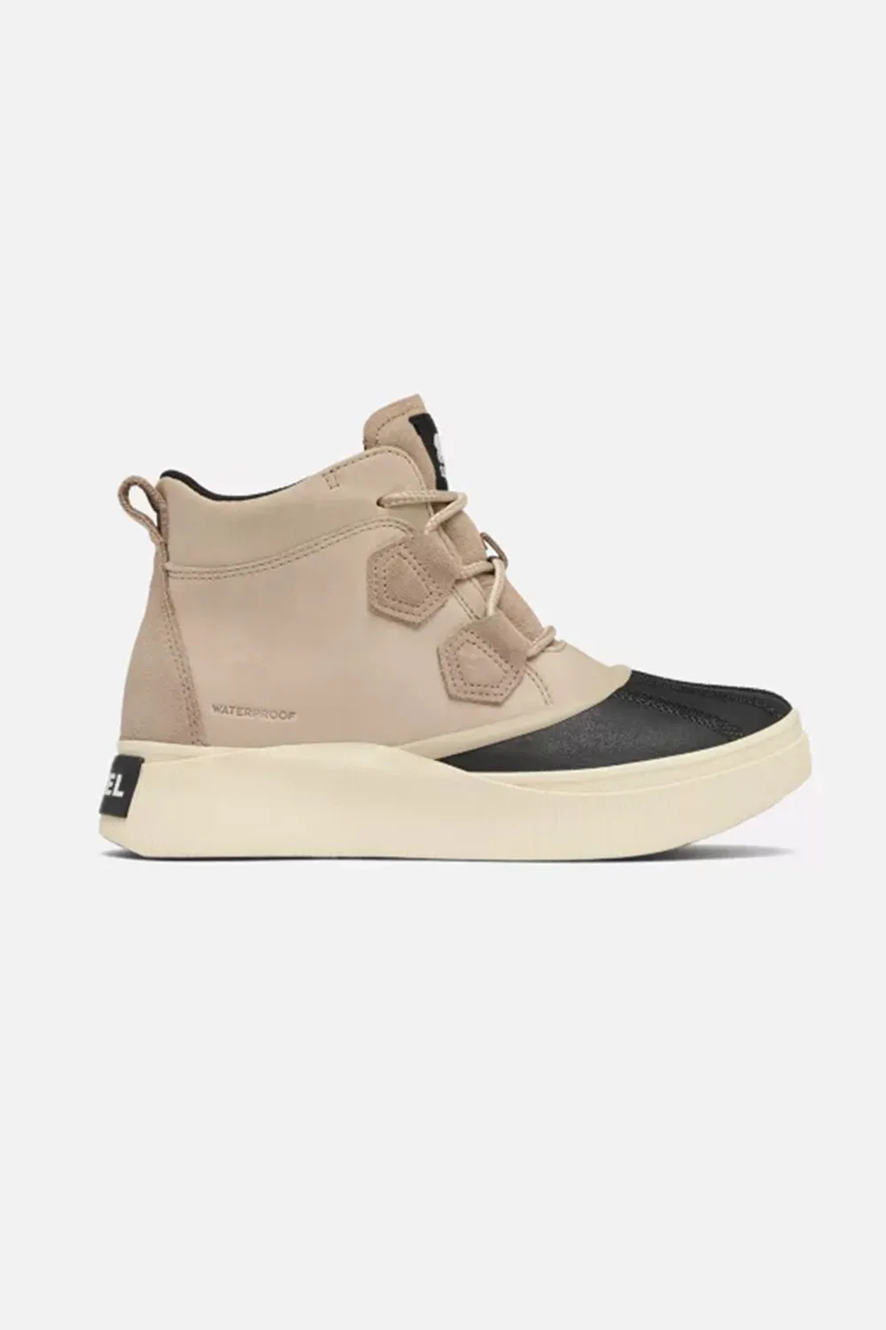 Sorel Out N About IV Classic WP Booties for Women in Omega Taupe/Black | 2088161-264