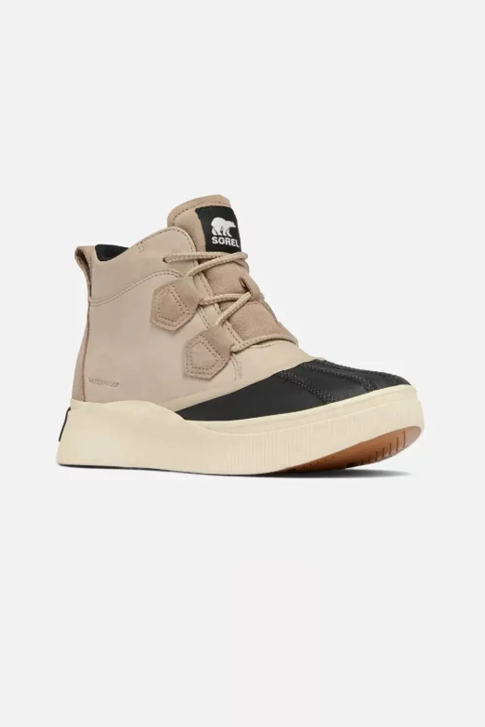 Sorel Out N About IV Classic WP Booties for Women in Omega Taupe/Black | 2088161-264