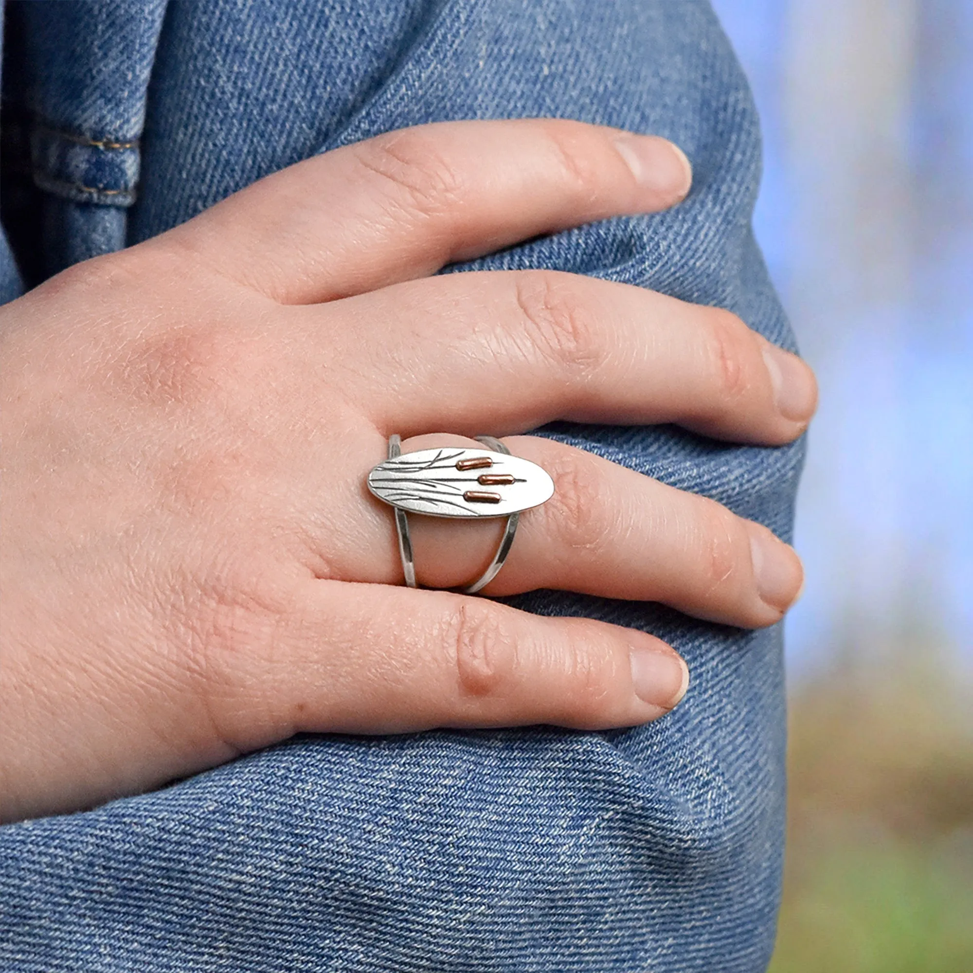 Spring Cattails Ring