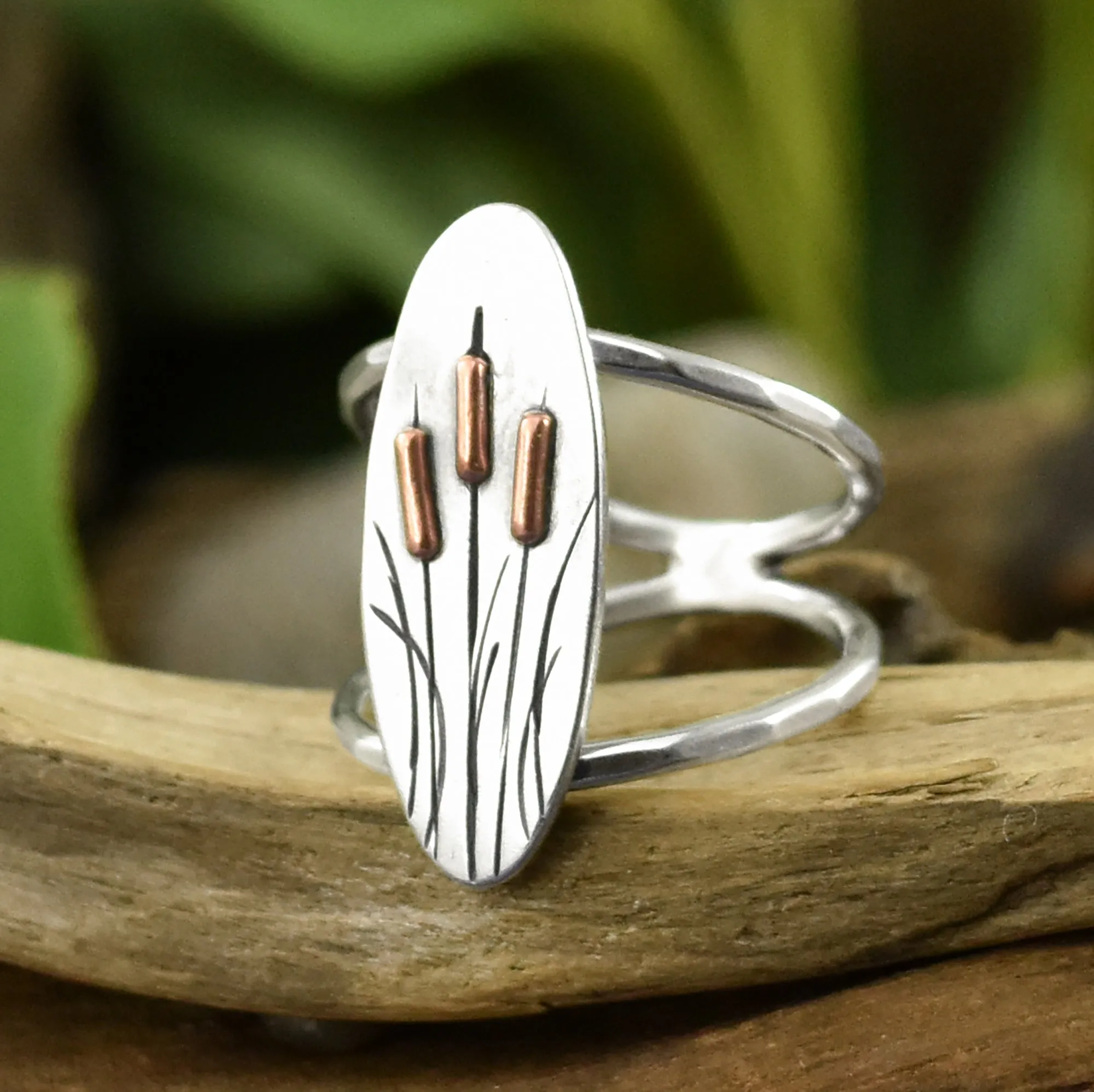 Spring Cattails Ring