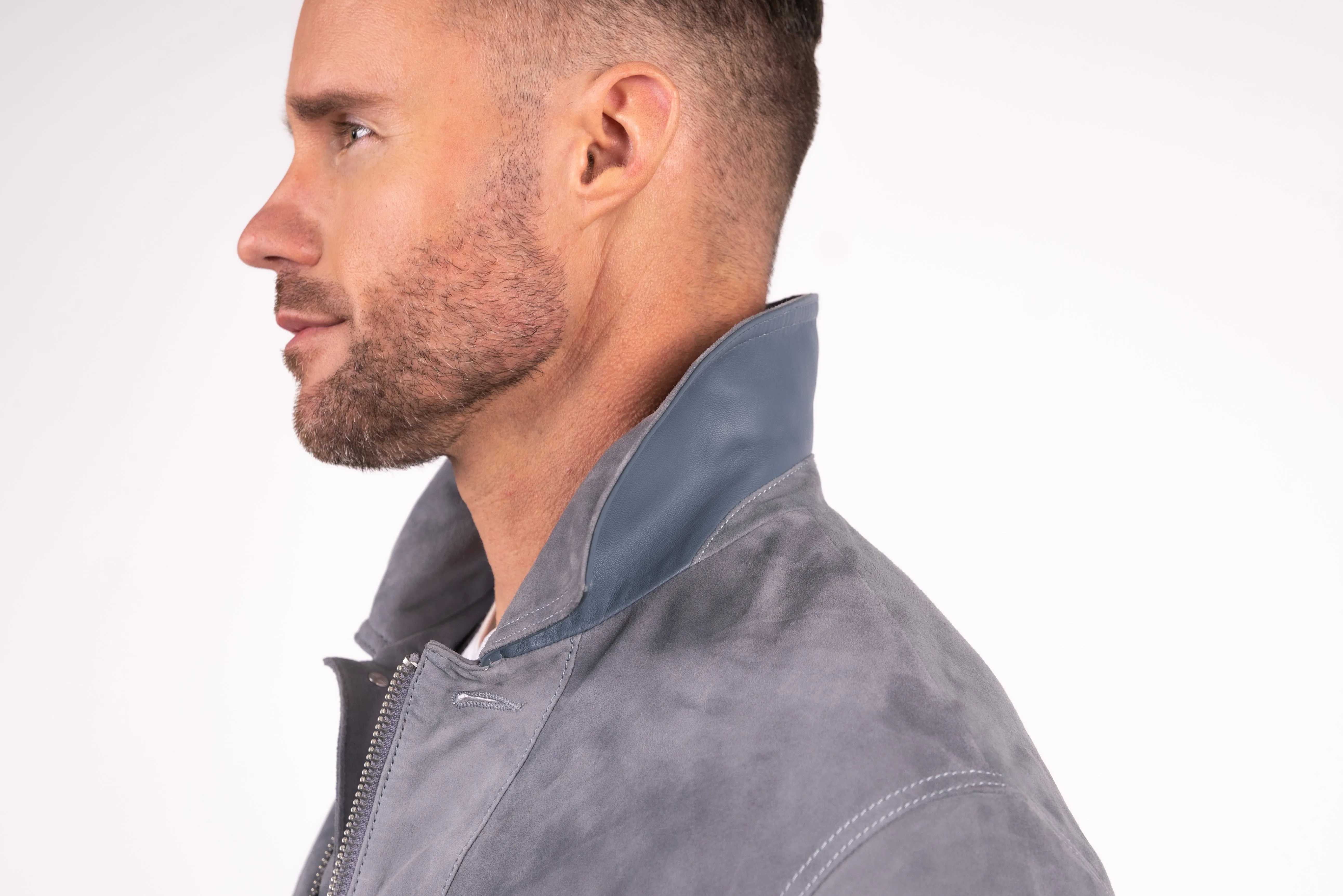 SUEDE JEAN JACKET