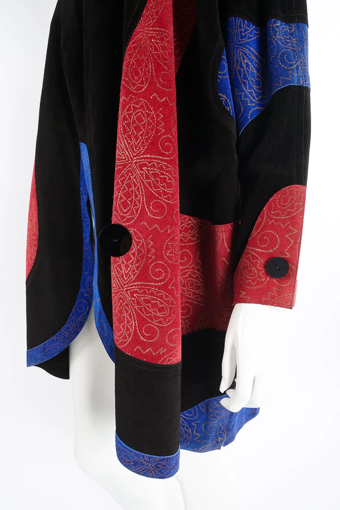Suede Swirl Cocoon Coat
