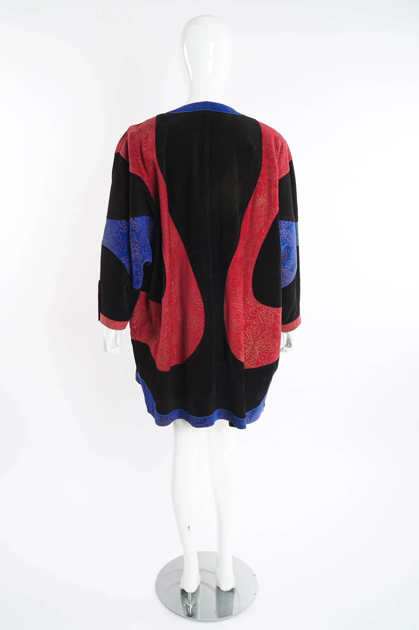Suede Swirl Cocoon Coat