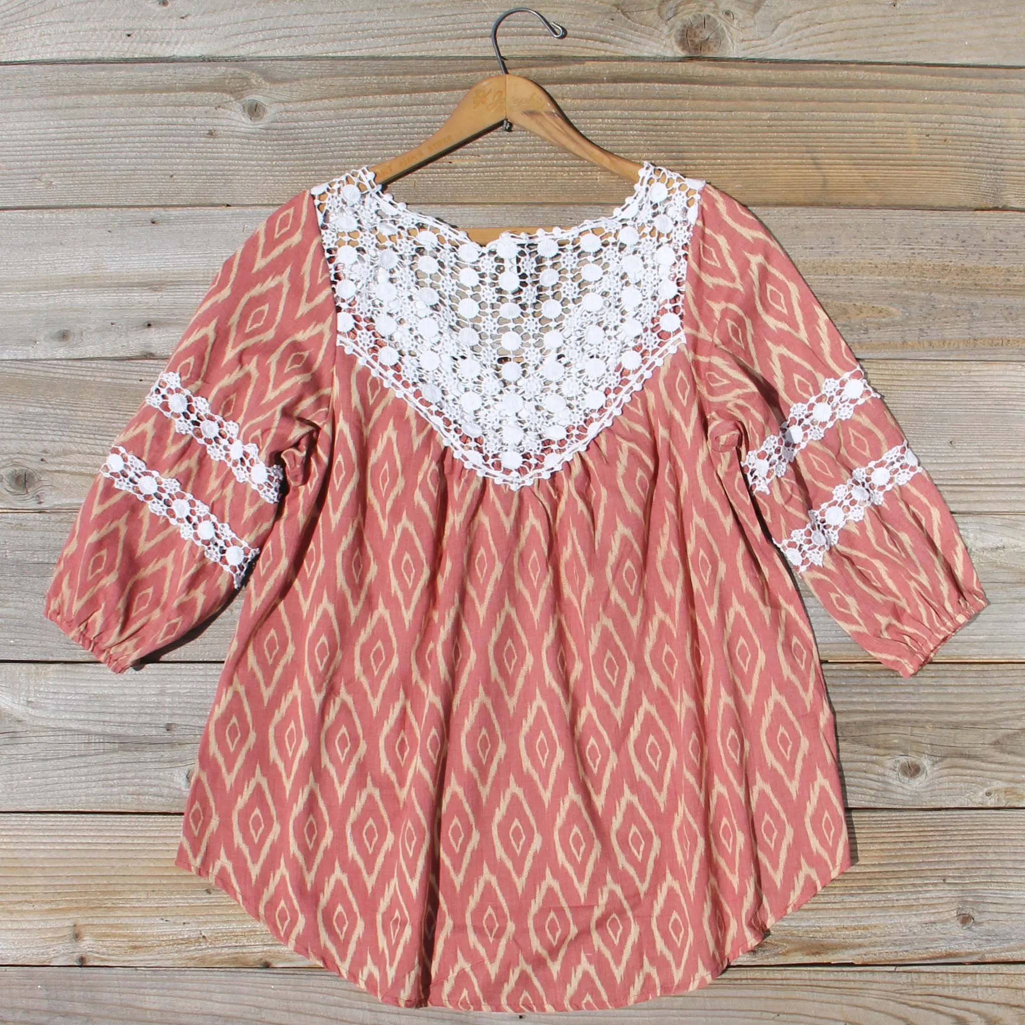 Sugared Breeze Blouse in Desert Ikat