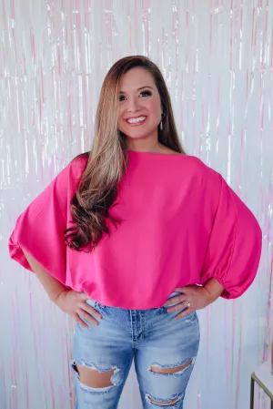 Taylor Off The Shoulder Top - Pink