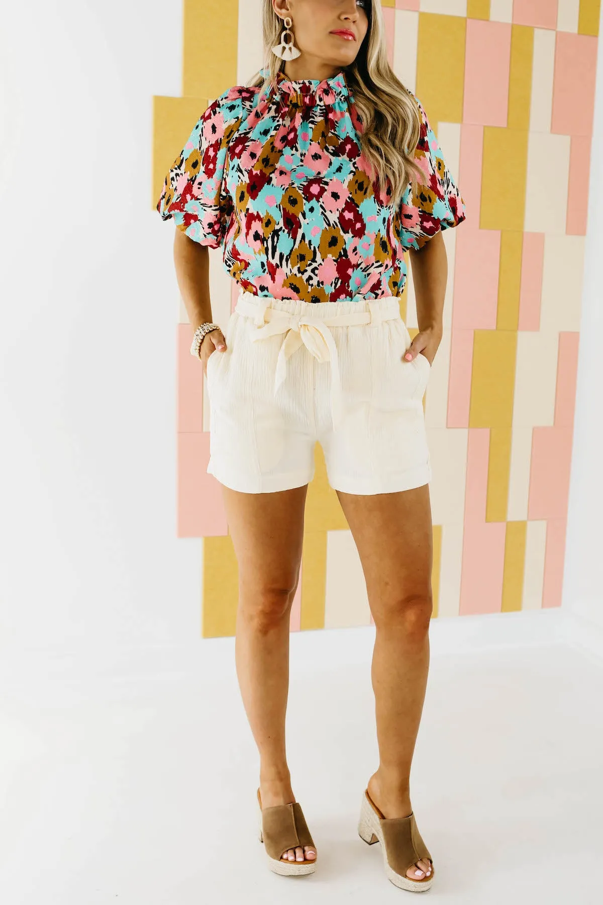 The Priscilla Paperbag Waist Shorts - FINAL SALE