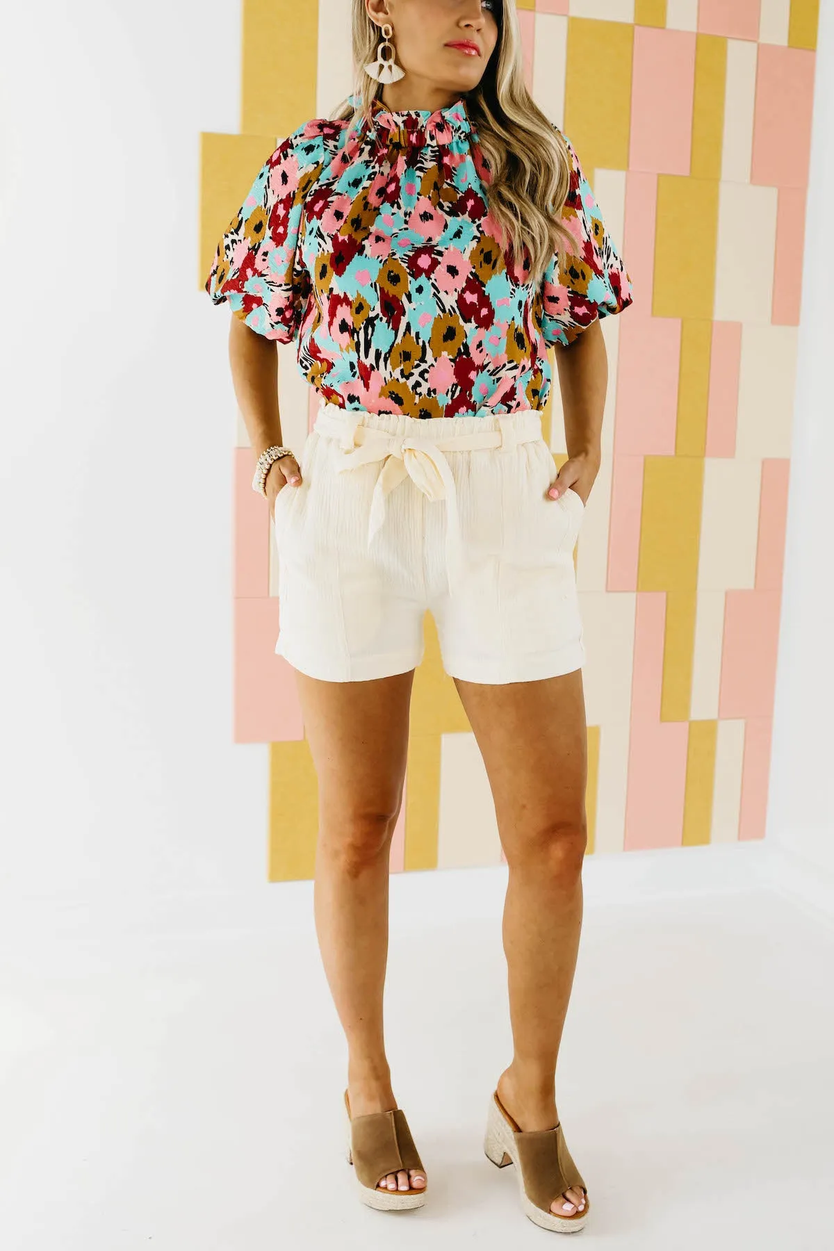The Priscilla Paperbag Waist Shorts - FINAL SALE