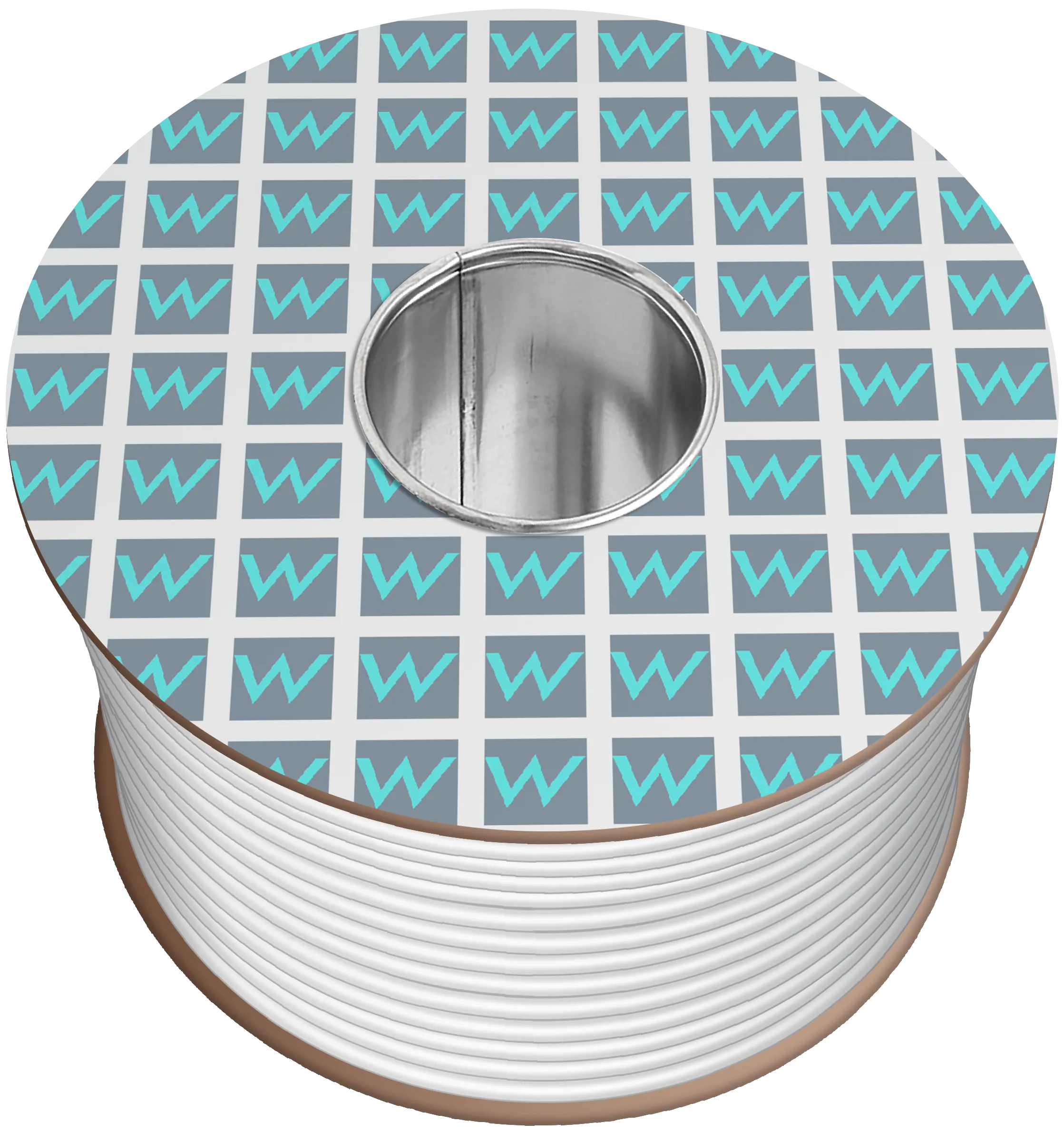 Time 3184Y 4 Core Round Flexible 1.0mm White Cable - 10M