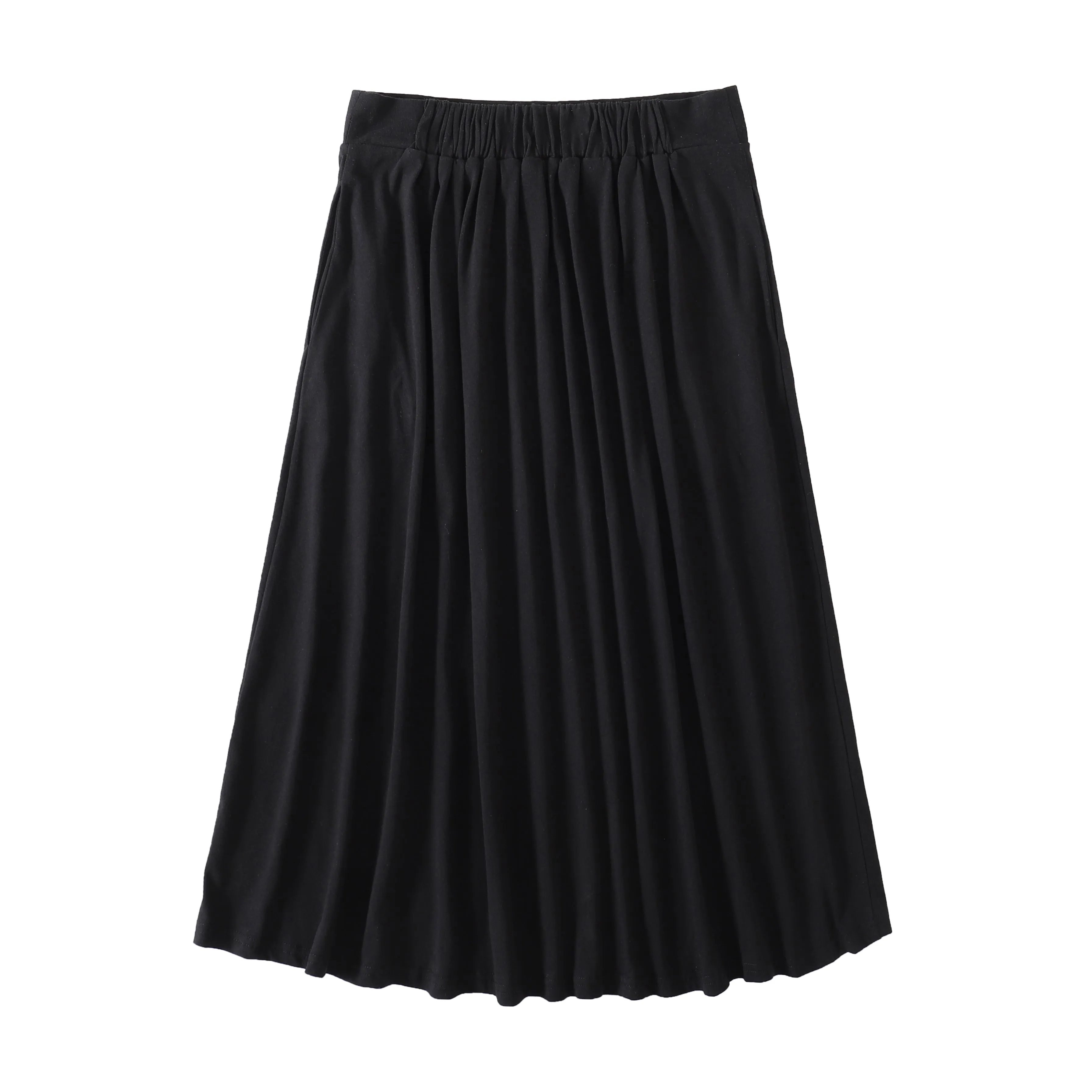 Timeless Black A line Midi Skirt