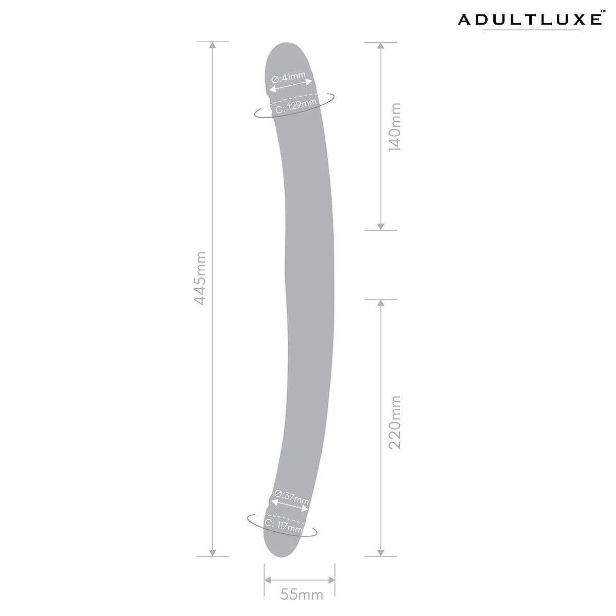 Together Vibe Duo 17.5 Inches Thrusting and Vibrating Dual Dildo