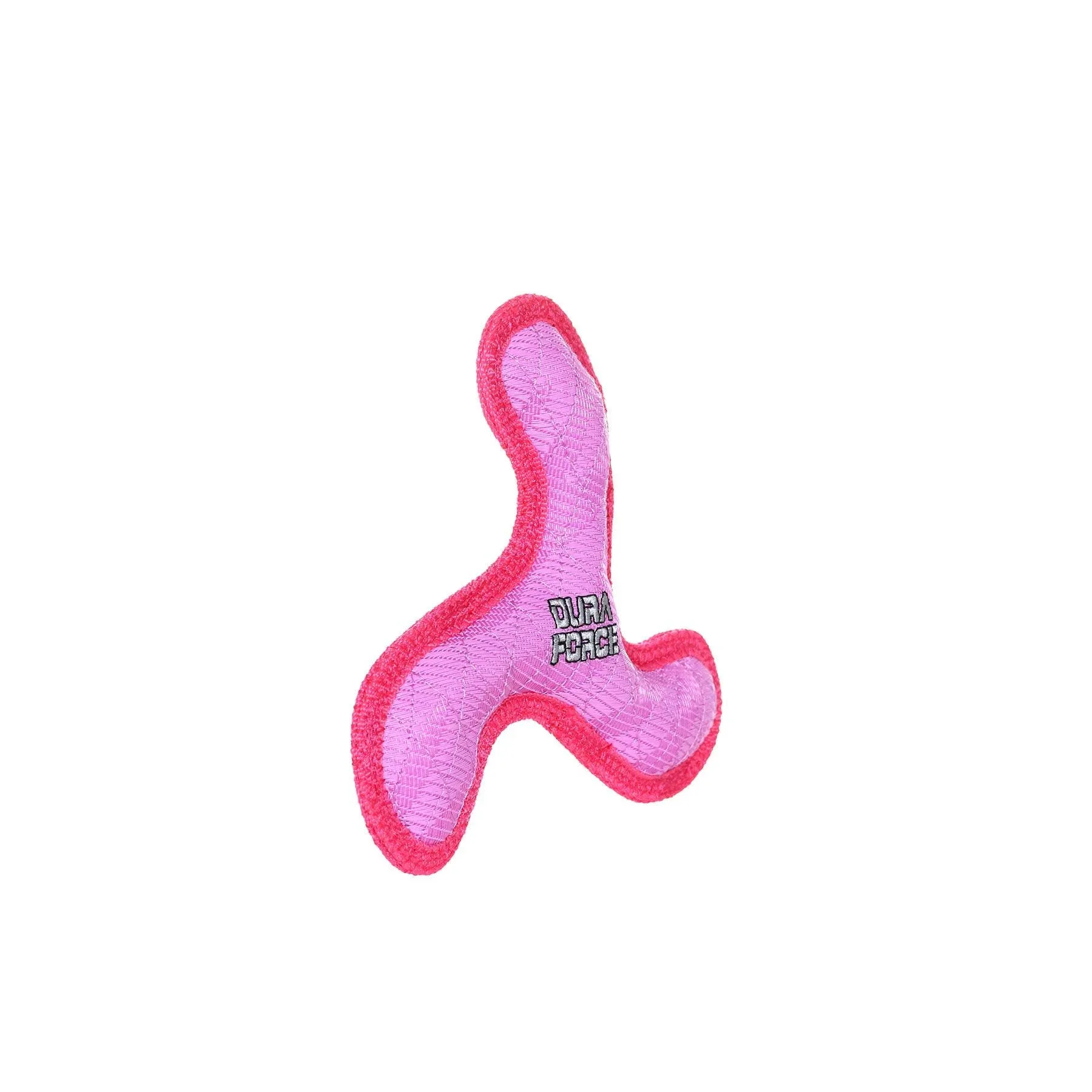 Tuffy Dog Toys - VIP Products - DuraForce Jr Boomerang - Pink, Durable, Squeaky Dog Toy