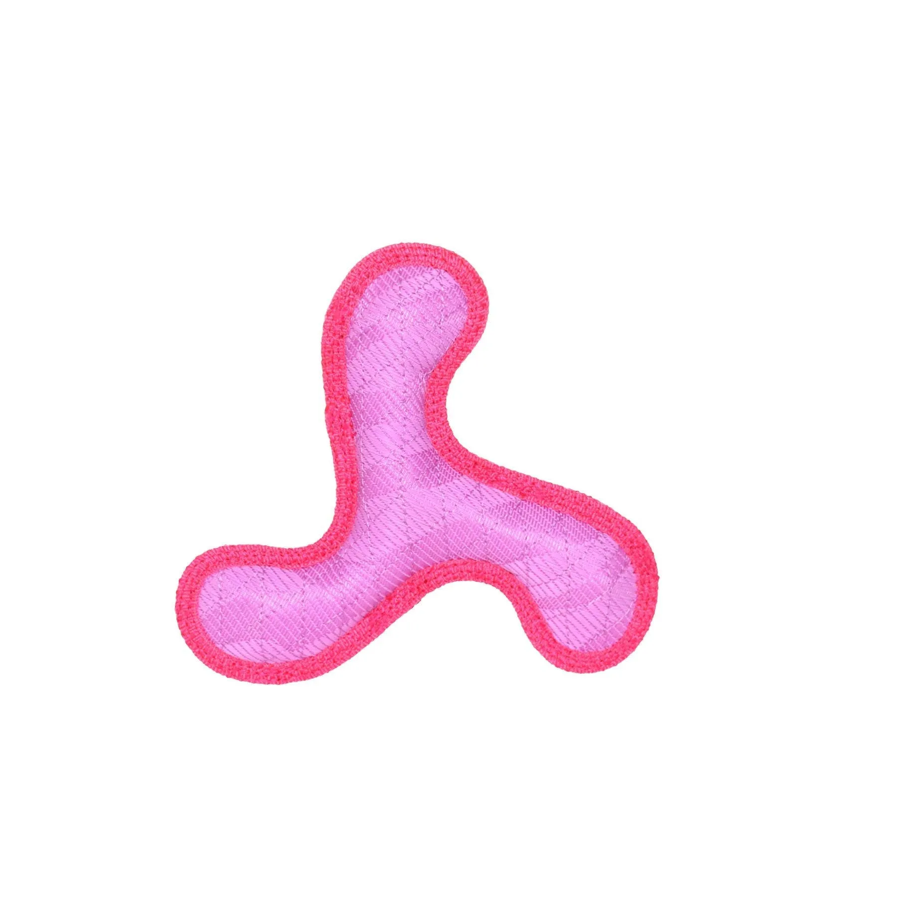 Tuffy Dog Toys - VIP Products - DuraForce Jr Boomerang - Pink, Durable, Squeaky Dog Toy