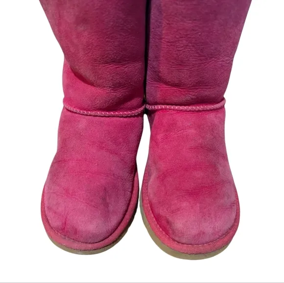 UGG Kids Bailey Bow II Boot Pink Size 4 Colorful Girly