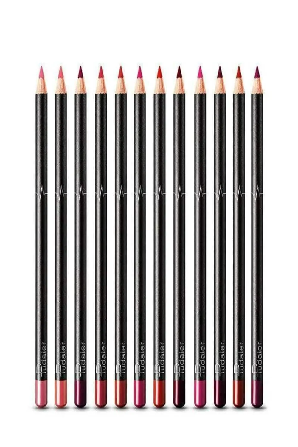 Ultra Durable Waterproof Matte Lipstick Lip Liner Pencil Kit - 12 Pack