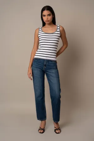 V-Neck Stripe Tank
