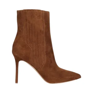 Veronica Beard Shoes, Tan Suede Stiletto Ankle Booties (size 9.5)