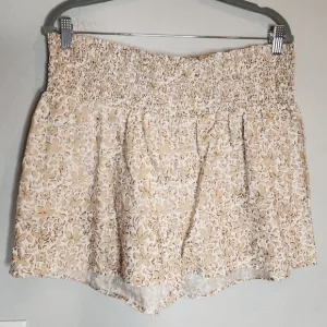Vineyard Vines Plumeria Linen Smocked Pull-On Shorts. Size XL. New