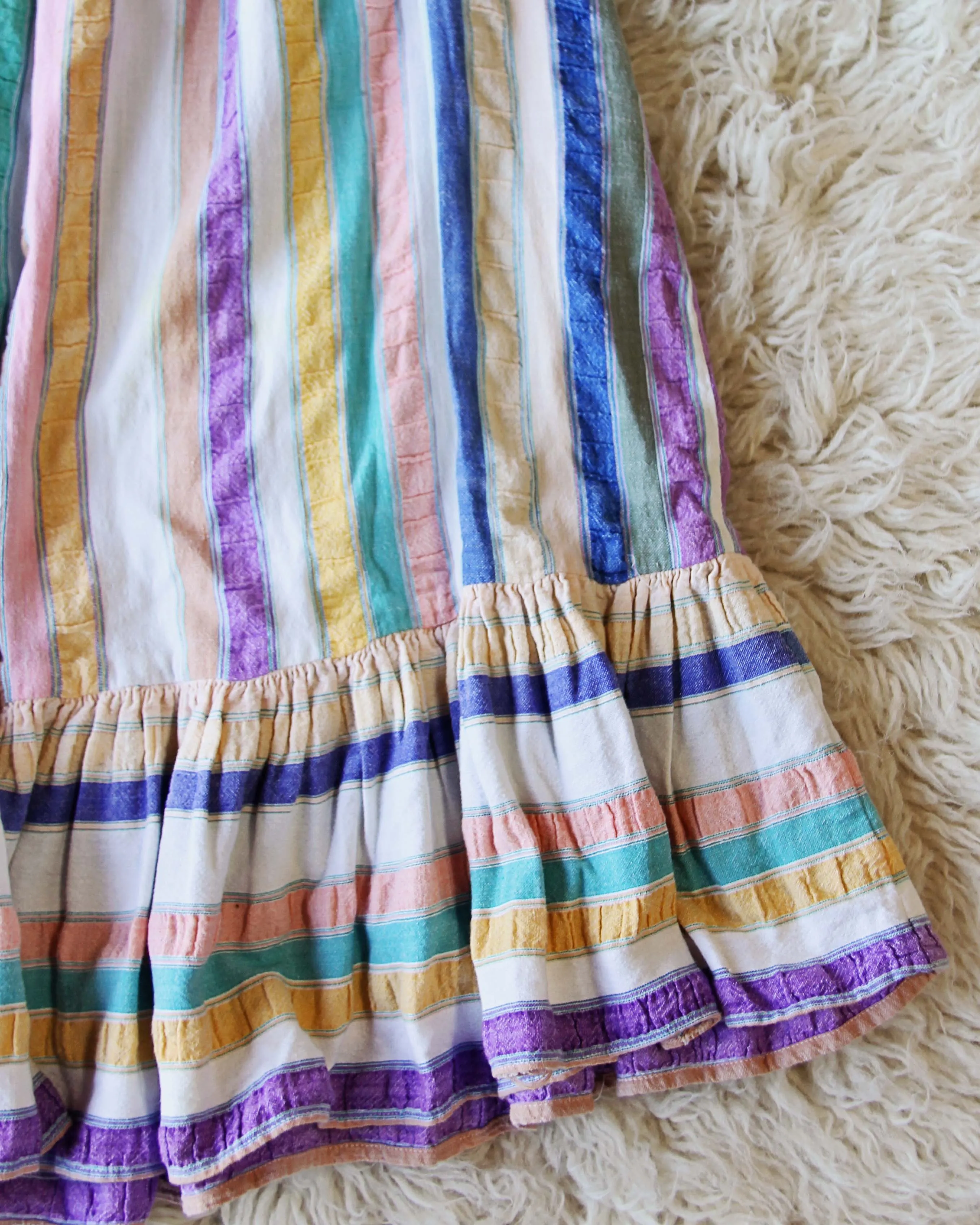 Vintage 70's Rainbow Dress