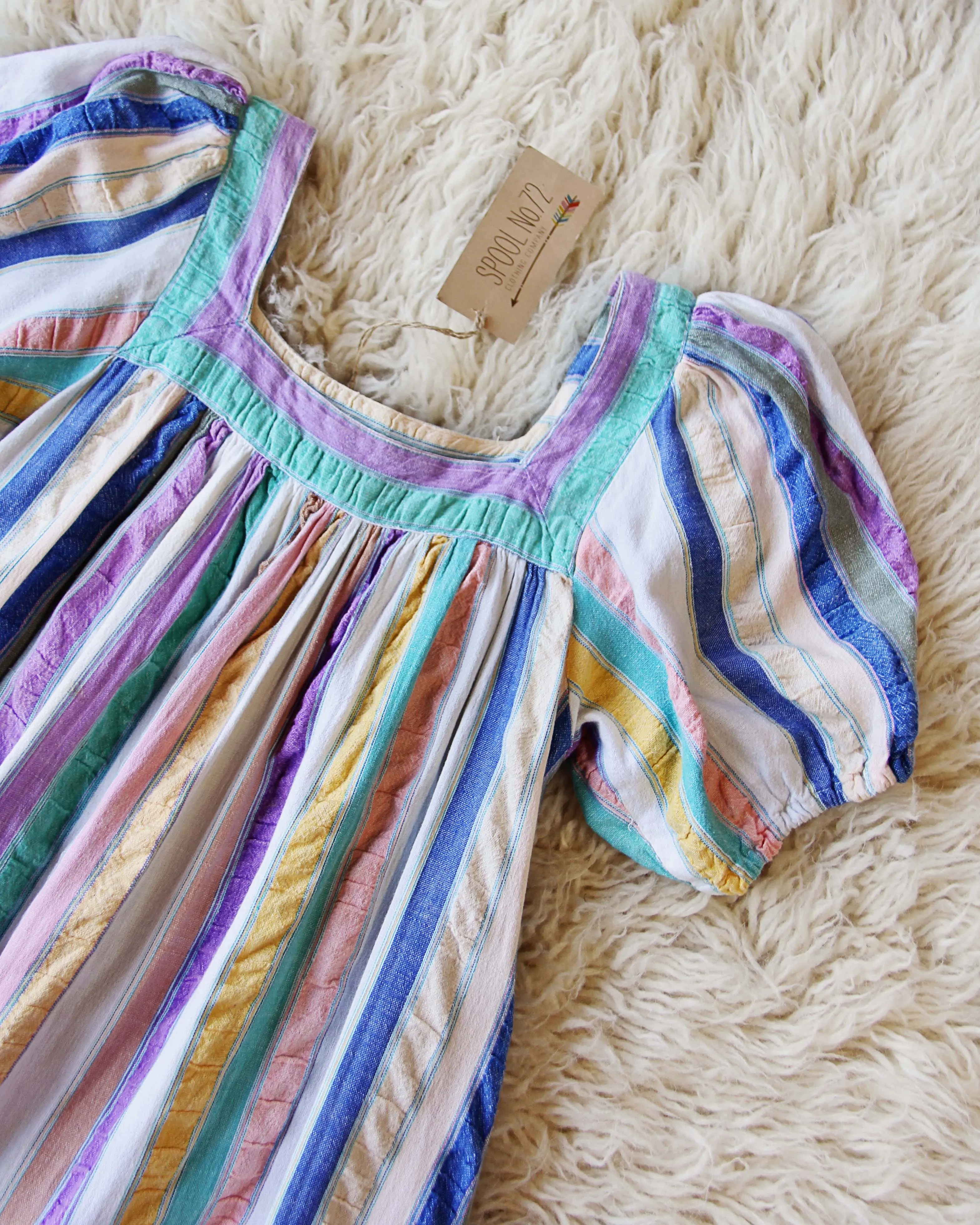 Vintage 70's Rainbow Dress