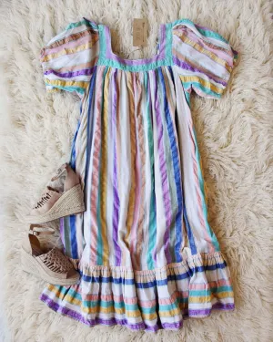 Vintage 70's Rainbow Dress