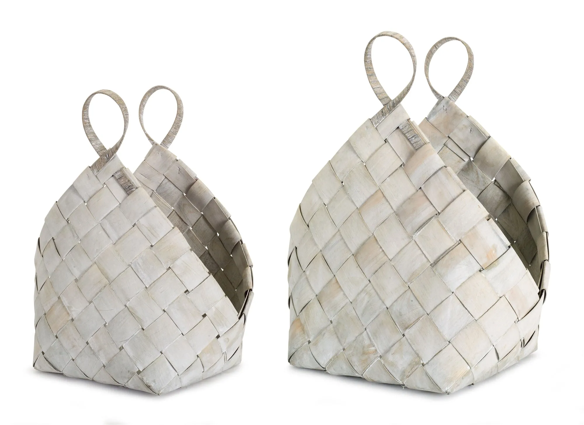 White Metasequoia Weaved Baskets (2 Sizes)