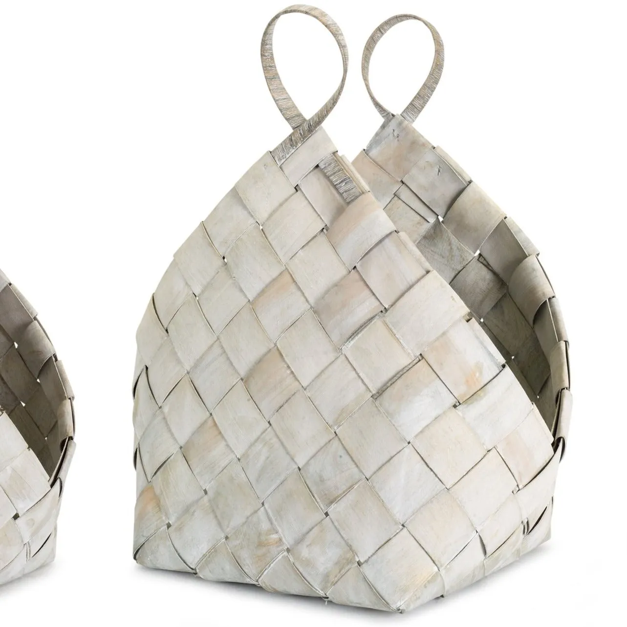 White Metasequoia Weaved Baskets (2 Sizes)