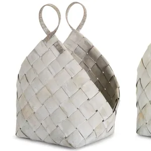 White Metasequoia Weaved Baskets (2 Sizes)
