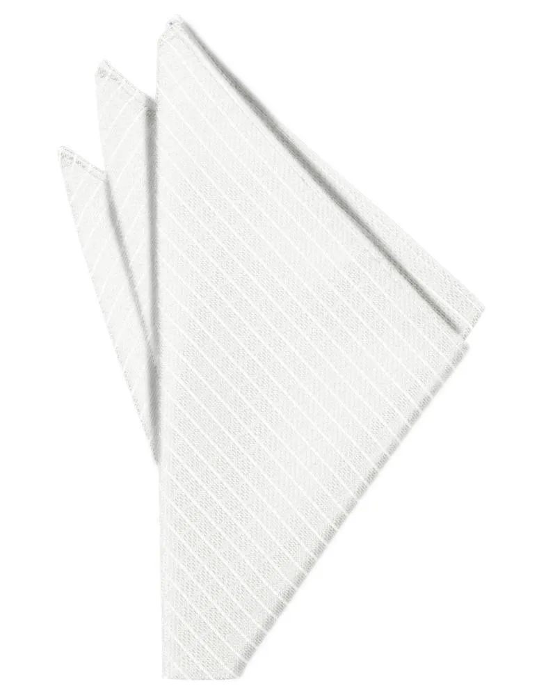 White Palermo Pocket Square