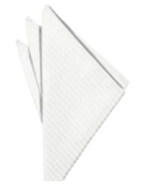 White Palermo Pocket Square