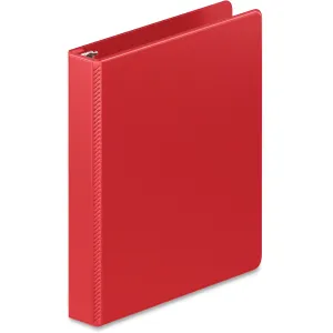 Wilson Jones® Heavy Duty D-Ring Binder with Extra Durable Hinge, 1", Red
