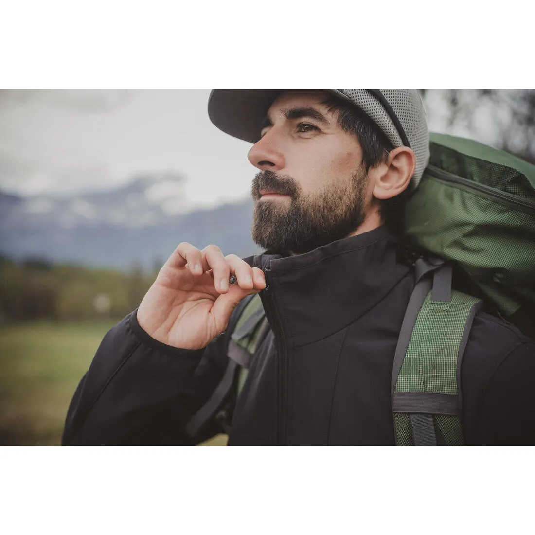 Windbreaker jacket -  softshell - warm  - MT100 WINDWARM - men's