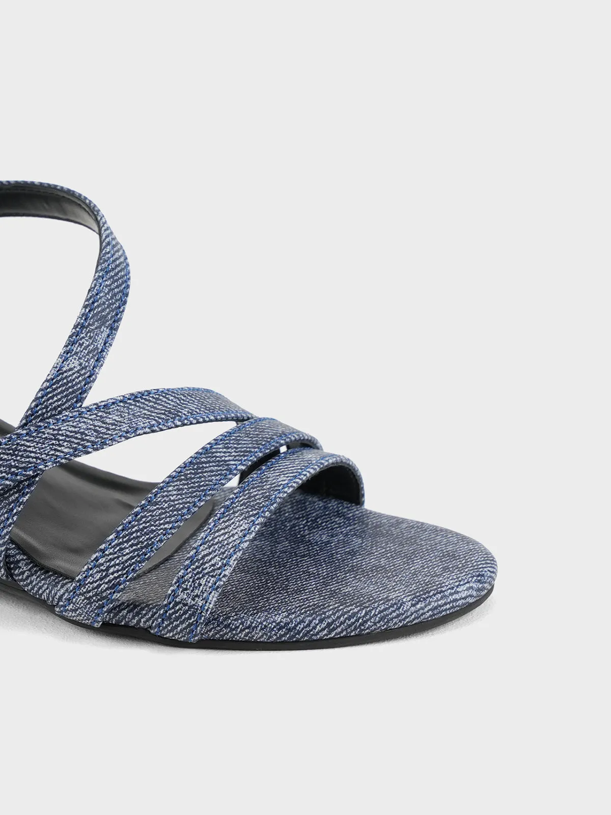 Womens "AKERA" Crossover Wedge Sandals