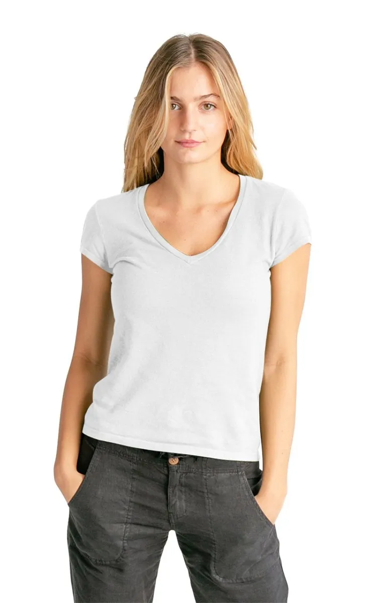 Women's V-neck Hemp T-shirt