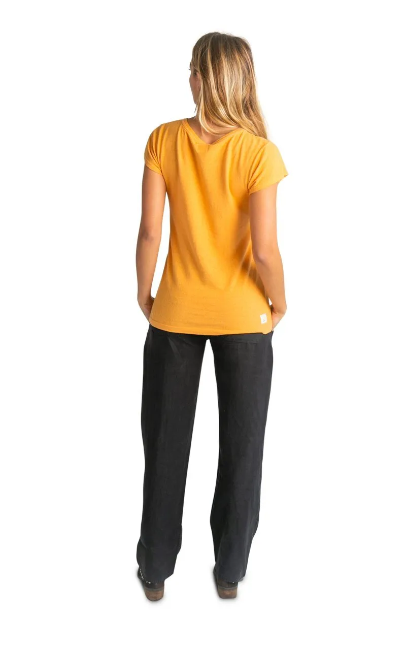 Women's V-neck Hemp T-shirt