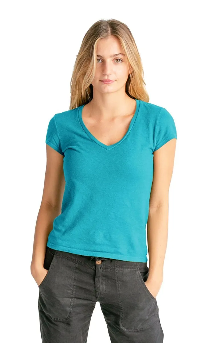 Women's V-neck Hemp T-shirt