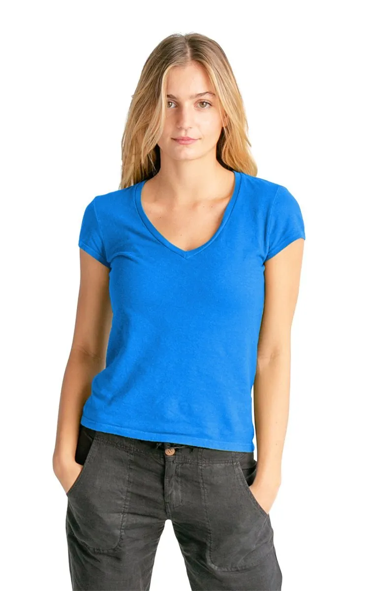 Women's V-neck Hemp T-shirt