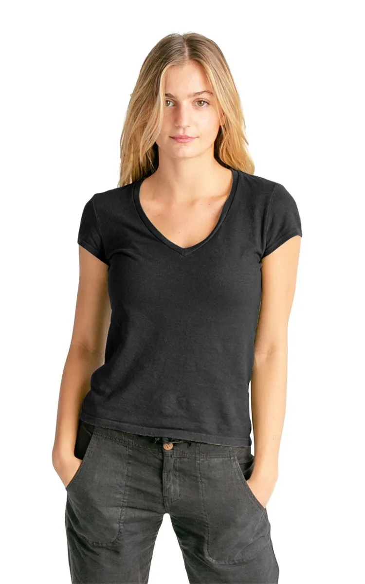 Women's V-neck Hemp T-shirt