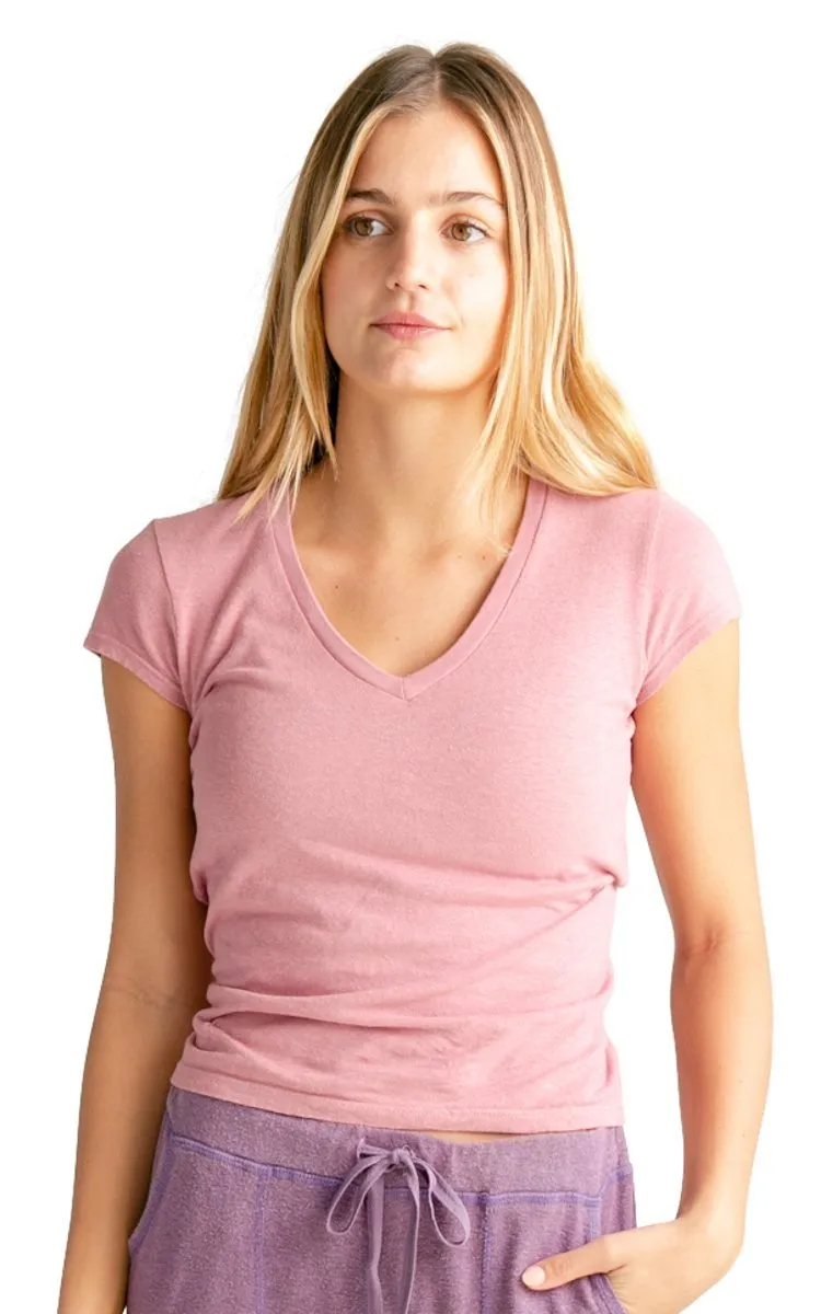 Women's V-neck Hemp T-shirt