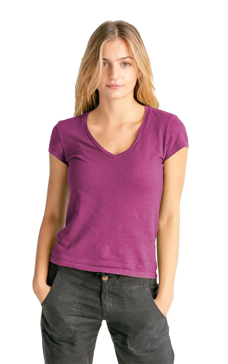 Women's V-neck Hemp T-shirt