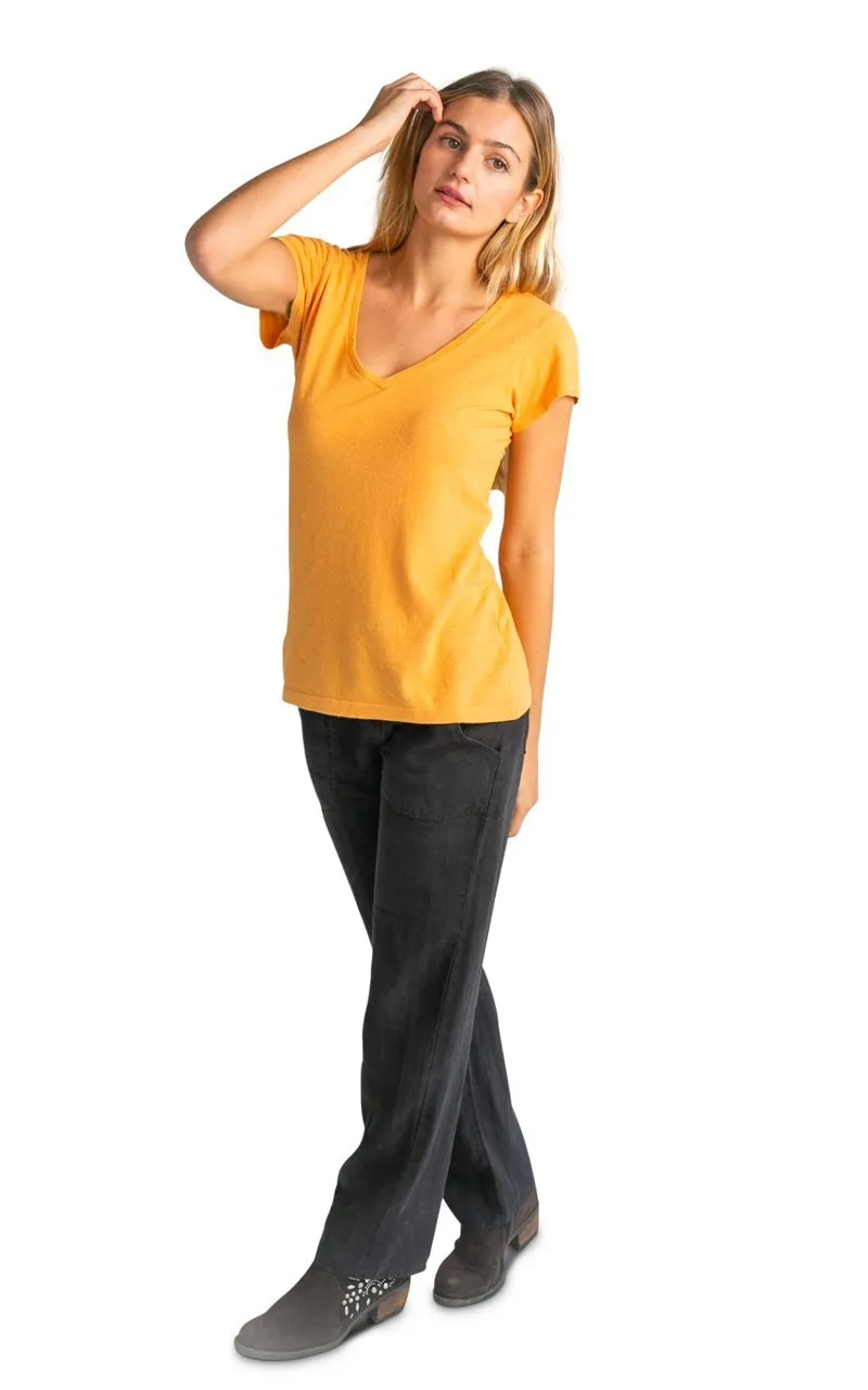 Women's V-neck Hemp T-shirt