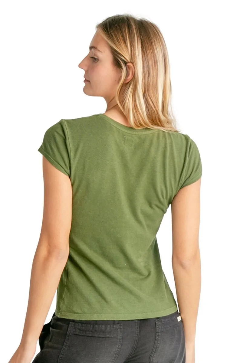 Women's V-neck Hemp T-shirt