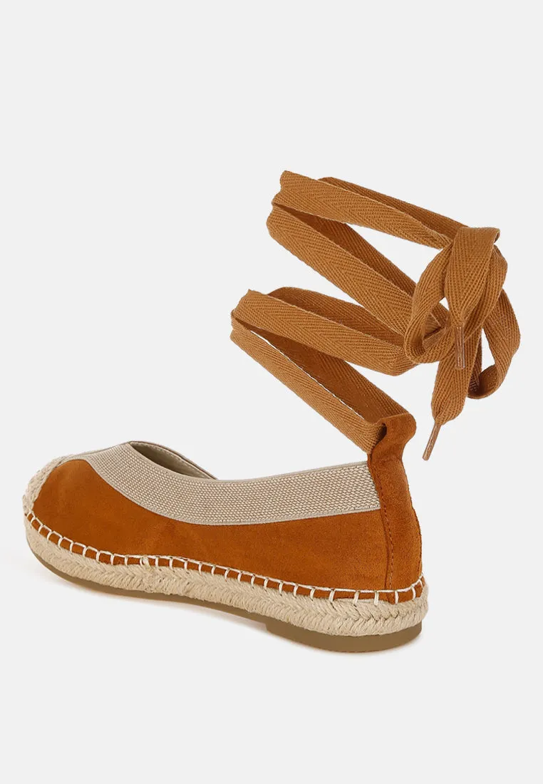 Yalva Microfiber Detachable Lace Espadrilles