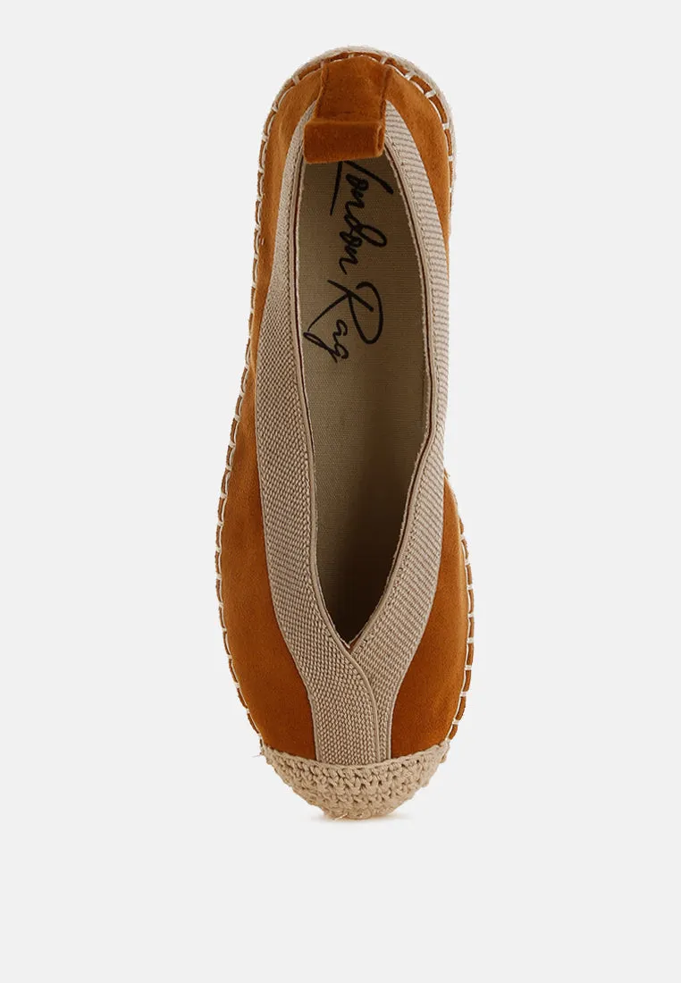 Yalva Microfiber Detachable Lace Espadrilles